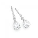 Silver-Crystal-Pear-Drop-Earrings Sale
