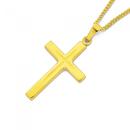 9ct-Gold-Diamond-cut-Cross-Pendant Sale