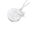 Silver-Never-Give-Up-You-Dreams-Disc-Pendant Sale