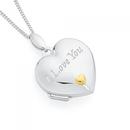 Silver-Gold-Plate-18mm-I-Love-You-Heart-Locket Sale