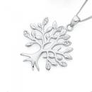 Silver-Cubic-Zirconia-Tree-Of-Life-Pendant Sale