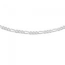 Italian-Sterling-Silver-45cm-Figaro-Chain Sale