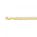 9ct-Gold-19cm-Solid-Curb-Bracelet Sale