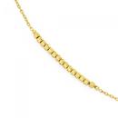 9ct-Gold-27cm-Beaded-Cable-Anklet Sale