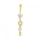 9ct-Gold-CZ-Heart-Drop-Bananabel Sale