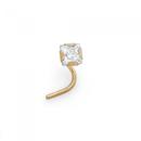 9ct-Gold-Cubic-Zirconia-Princess-Cut-Nose-Stud Sale