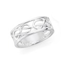 Silver-Intertwined-Infinity-Ring Sale
