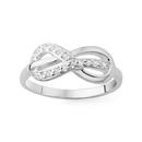 Silver-Cubic-Zirconia-Infinity-Ring Sale