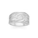 Silver-CZ-Multi-Weave-Ring Sale