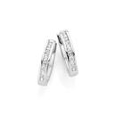 9ct-White-Gold-Diamond-Hoop-Earrings Sale