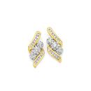9ct-Gold-Diamond-Earrings Sale