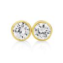 9ct-Gold-CZ-5mm-Round-Studs Sale