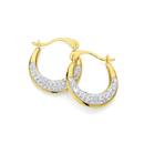 9ct-Gold-Crystal-Creole-Earrings Sale