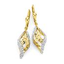 9ct-Gold-Crystal-Greek-Key-Drop-Earrings Sale