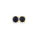 9ct-Gold-Sapphire-Stud-Earrings Sale