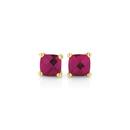 9ct-Gold-Created-Ruby-Studs Sale