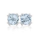 9ct-White-Gold-Aquamarine-Studs Sale