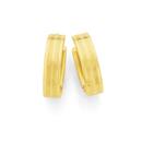 9ct-Gold-15mm-Herringbone-Hoop-Earrings Sale