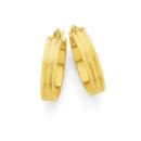 9ct-Gold-Large-Herringbone-Hoop-Earrings Sale