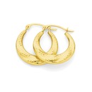 9ct-Gold-Twist-Creole-Earrings Sale