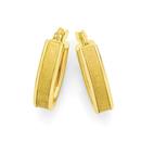 9ct-Gold-Satin-Flat-Oval-Earrings Sale