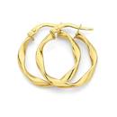 9ct-Gold-15mm-Ribbon-Twist-Hoop-Earrings Sale