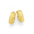 9ct-Gold-Diamond-Cut-Huggie-Earrings Sale