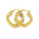 9ct-Gold-Twist-Double-Kite-Hoop-Earrings Sale