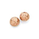 9ct-Rose-Gold-6mm-Half-Dome-Stud-Earrings Sale