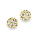 9ct-Two-Tone-Cut-Out-Disc-Studs Sale
