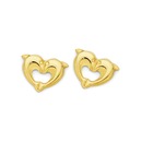 9ct-Gold-Double-Dolphin-Studs Sale