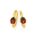 9ct-Gold-Red-Ladybug-Hoop-Earrings Sale