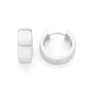 Silver-8mm-Wide-Huggie-Earrings Sale