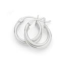 Silver-12mm-Entwined-hoop-Earrings Sale