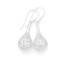 Silver-Filigree-Teardrop-Hook-Earrings Sale