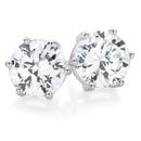 Silver-9mm-Cubic-Zirconia-Claw-Studs Sale