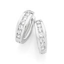 Silver-Cubic-Zirconia-Huggies Sale