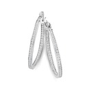 Sterling-Silver-Round-CZ-Large-Halo-Stud-Earrings Sale