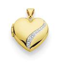 9ct-Two-Tone-Gold-Diamond-Heart-Locket Sale