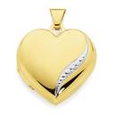 9ct-Gold-Large-Diamond-Set-Heart-Locket Sale