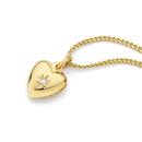 9ct-Gold-Childrens-Diamond-Set-Heart-Pendant Sale