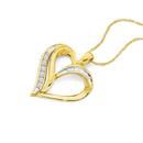 9ct-Gold-Diamond-Heart-Pendant Sale