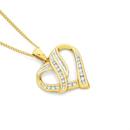 9ct-Gold-Diamond-Heart-Pendant Sale