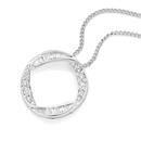 9ct-White-Gold-Diamond-Pendant Sale