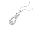 9ct-White-Gold-Diamond-Infinity-Pendant Sale