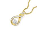 9ct-Gold-Diamond-Twist-Pendant Sale