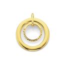 9ct-Gold-Double-Circle-Pendant Sale