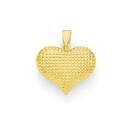 9ct-Gold-Diamond-Cut-Puff-Heart-Pendant Sale