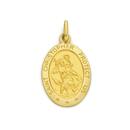 9ct-Gold-St-Cristopher-Medallion-Pendant Sale