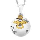 Silver-Gold-Plated-Sphere-Of-Life-Angel-Pendant Sale